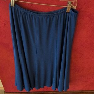 Chic Blue A-Line Women's Skirt